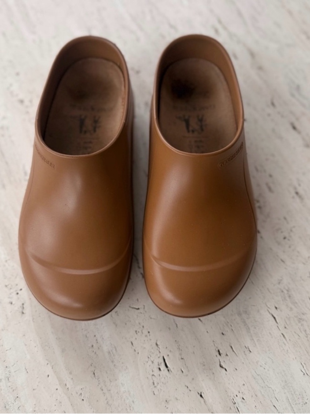 Women’s Tan Clog Mules - Comfortable Slip-On